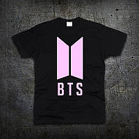 Футболка Fruit of the Loom Лого БТС BTS Bangtan Boys Черная XL (6197120)