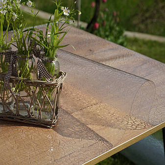 М'яке скло з малюнком бите скло 3D ефект, 60 см ширина, фото 3