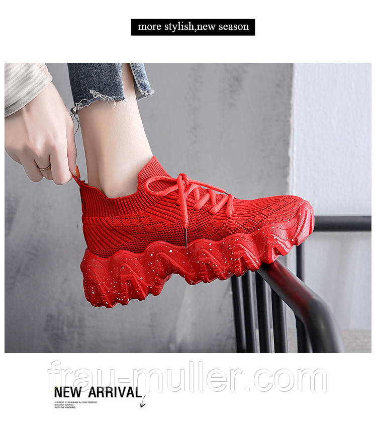 Кросівки на літо жіночіі червоні устілка 25,5 см  Bling Shoes