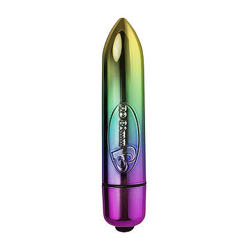 Віброкуля Rocks Off Coloured 7 Speed RO-80mm Rainbow Bomba💣