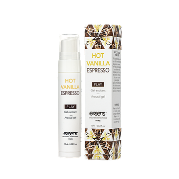 Розпродаж!!! Стимулюючий гель EXSENS Kissable Hot Vanilla Espresso 15мл (термін 07.2025) Bomba💣