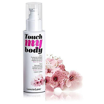 Масажний гель і змазка 2-в-1 Love To Love TOUCH MY BODY Cherry Blossom (100 мл) зволожуючий Bomba💣