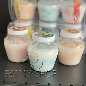 Іграшка слайм "Банка крем кокос", мікс, Слайм - лизуны "Кокосовый крем"