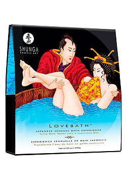 Гель для ванни Shunga LOVEBATH – Ocean temptations 650 г, робить воду ароматним желе зі SPA-ефектом Bomba💣