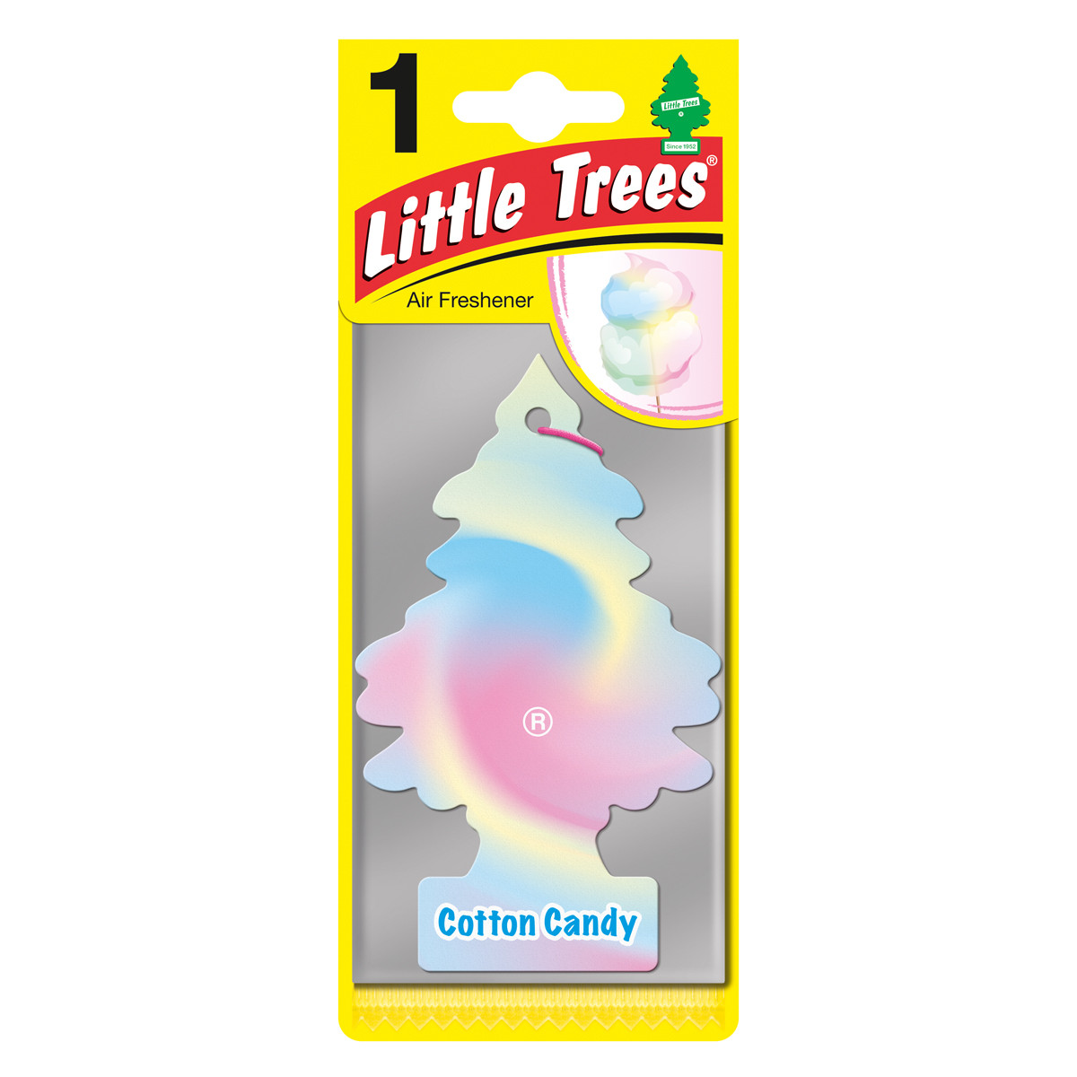 Ароматизатор повітря Солодка Вата Little Trees Cotton Candy ялинка 79000