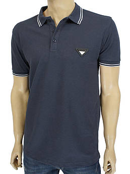 Стильна чоловіча теніска 2021 H d.grey темно-сірого кольору