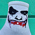 Шкарпетки з принтом джокер білі, фото 4