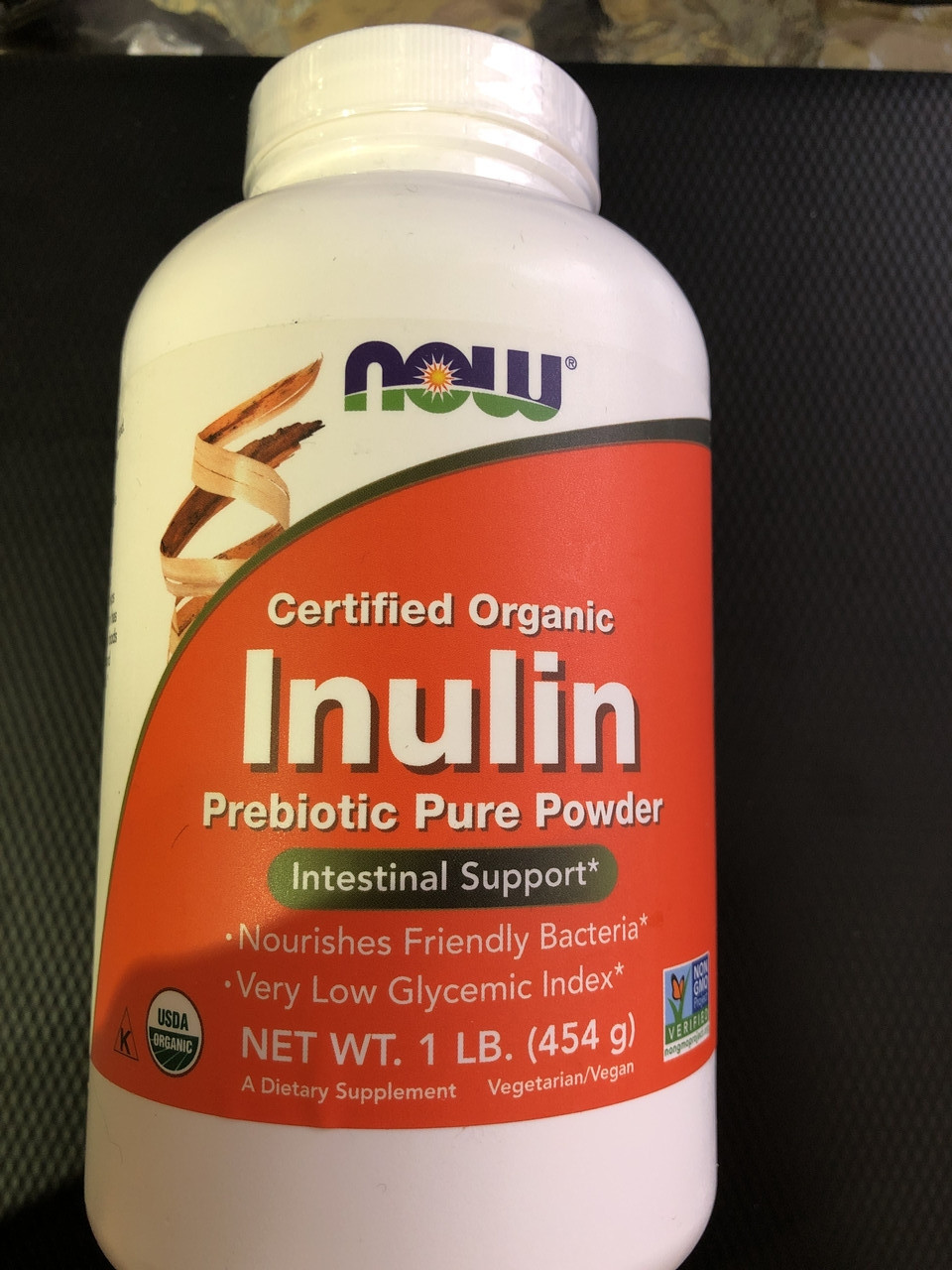 Інулін в порошку, Now Foods, Inulin powder, 454 грам, фото 1