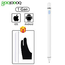 Універсальний Стилус Goojodoq Active 1 Gen Android iPhone (iPad до 2017) 1.5 mm White