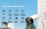 Вулична Full HD IP камера із WIFI для бездротового відеоспостереження Hiseeu TZ-HB312 3Mpx, фото 10