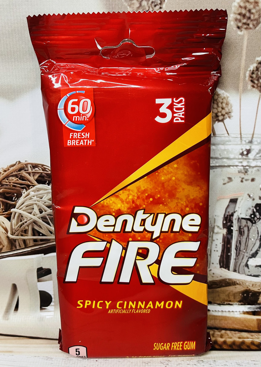 Жучка Dentyne Fire Gum пекуча кориця, 3шт