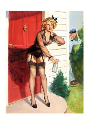 Листівка ARNOLD KOHN Brunette Pin-Up, фото 1