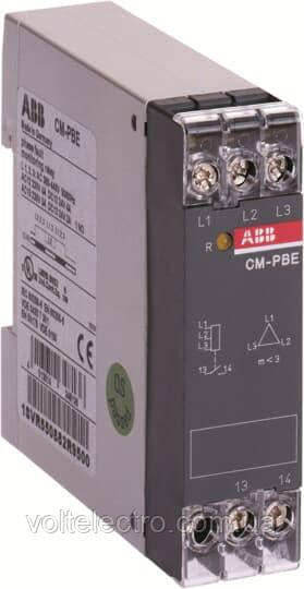 Реле контролю трифазних ланцюгів CM-PBE ABB L1-L2-L3 3x380-440В