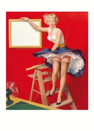 Листівка ARNOLD KOHN Brunette Pin-Up