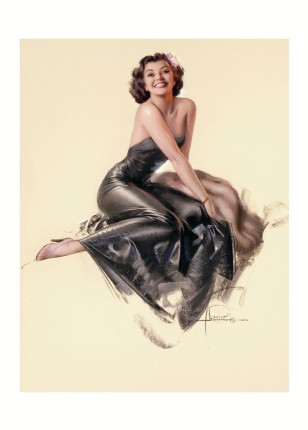 Листівка ARNOLD KOHN Brunette Pin-Up
