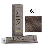 Крем-фарба для волосся безаміачна Nouvelle Живий Hair Color 6.1 Попелястий темний блонд 100мл