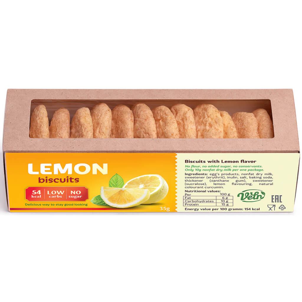 Низкоуглеводное печенье VELN (Велн) лимонное, 35 г - фото 1 - id-p1412486251