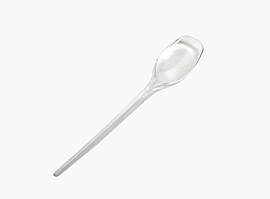 Ложка столова одноразова полістирол прозора безбарвна (100шт.)
