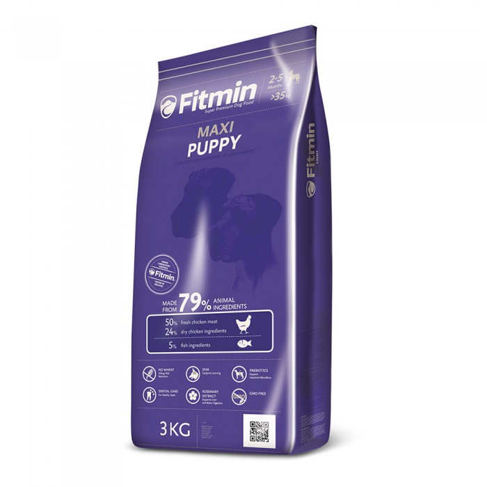 Сухий корм для цуценят великих порід від 2 до 5 місяців Fitmin Dog Maxi Puppy 3 кг