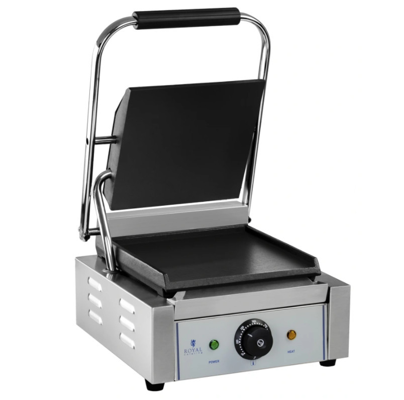 Гриль контактний притискний Royal 1800 Вт із гладкою поверхнею, фото 1
