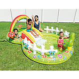 Дитячий надувний ігровий центр із гіркою й басейном для дому дачі та саду INTEX "МИЙ САД" 57154, фото 3