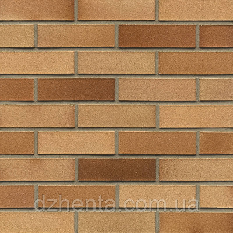 Клинкерный кирпич Hellbraun Bunt Edelglanz