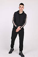 Худі чорне з білими лампасами Ellesse