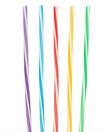 Трубочка "Фреш" гвинтова Ø8 мм. 25 см. (100 шт.)