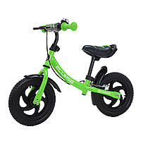 Беговел зеленый Balance Tilly 12 Eclipse T-21254/1 Green EVA колеса с ручным тормозом для детей от 2 до 5 лет