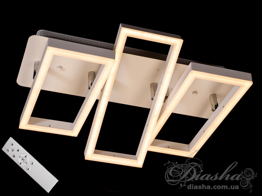 Стельова LED-люстра з діммером, 70W 11019/3BK dimmer