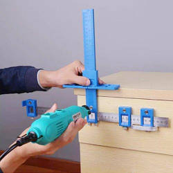 Меблевий кондуктор Шаблон для свердління отворів під фурнітуру 5мм