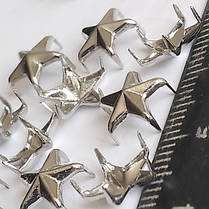 Кліпки "Зірочка" 10 мм із сапами, металеві, для декору браслетів, сумок, рюкзаків. DIY, фото 3