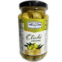 Оливки зелені без кісточок Helcom Oliwki Zielone 900 г.