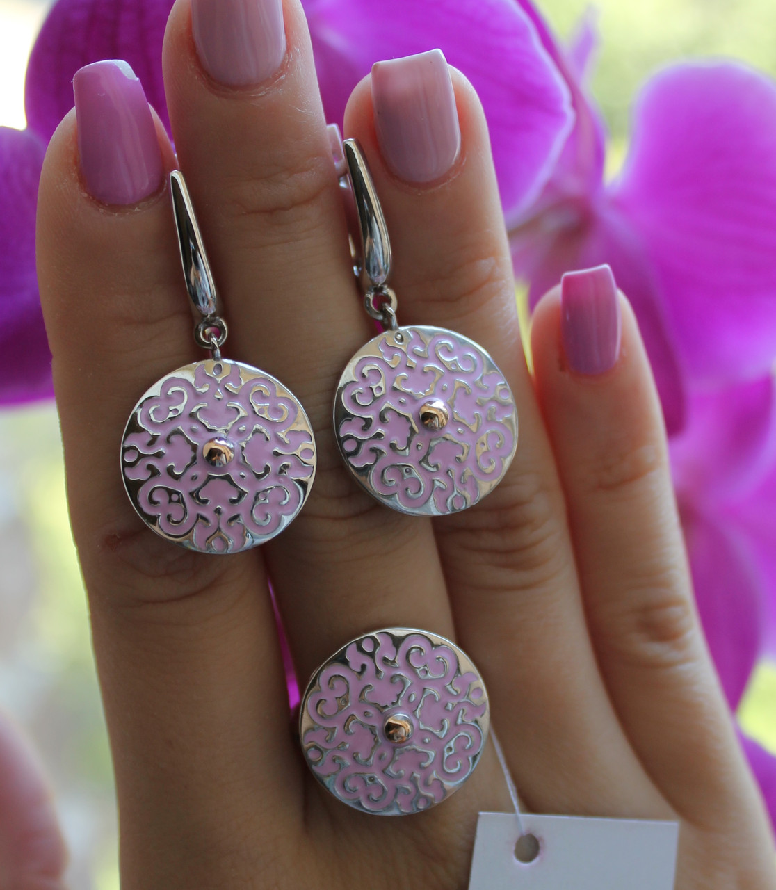 Срібний набір Розмір 17.5, фото 1