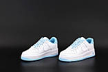 Жіночі кросівки Nike Air Force 1 '07, білі шкіряні кросівки найк аір форс 1 07 аїр, фото 3