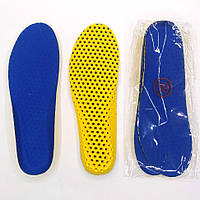 Стельки для обуви "Соты" спортивные, обрезные, кроссовочные,амортезирующие, синие 39р(25,5см)