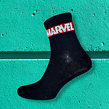 Шкарпетки з приколами marvell чорні Rock n socks