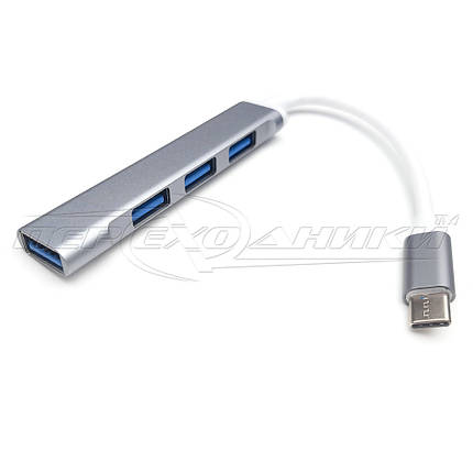 HUB міні Type-C to 4-Port USB 3.0 (преміум), фото 2