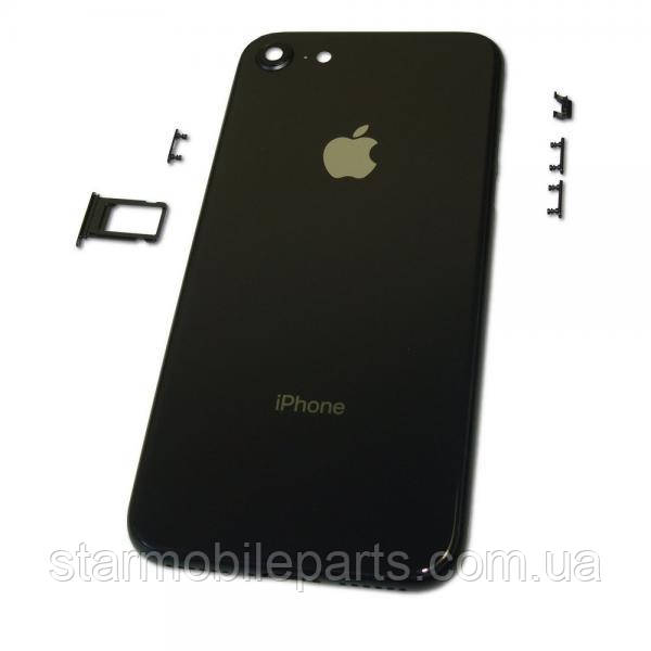 Корпус iPhone чорний 8 (повний комплект), фото 1