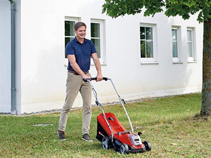 Акумуляторна газонокосарка Einhell GE-CM 18/33 Li kit 4.0 A/h, фото 1