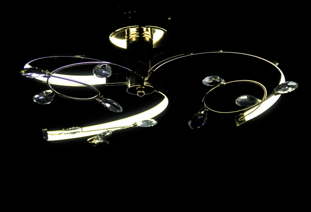 Люстра для низької стелі L1095/3-30W LED (FG), фото 1