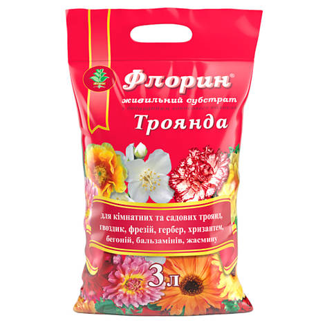 Субстрат Флорин для троянд, 3 л, фото 2