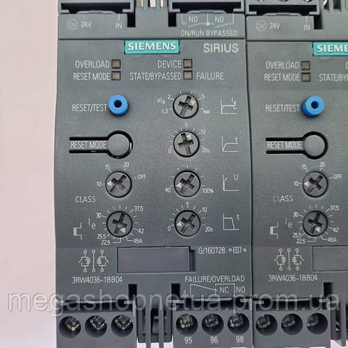 Купить 3RW4036-1BB04 устройство плавного пуска 22 кВт плавный пуск 45А ...