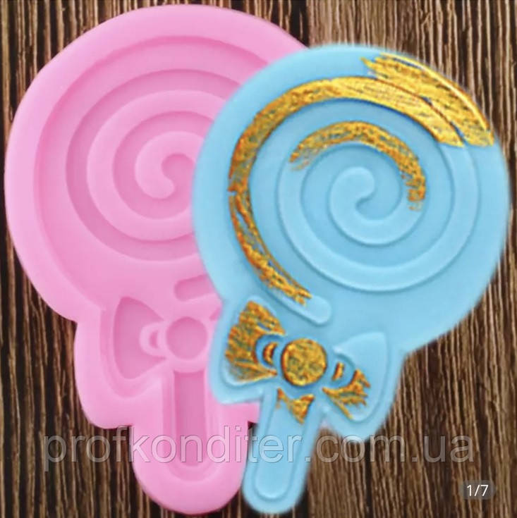 ЕКСКЛЮЗИВ! Силіконовий Молд для шоколаду і мастики "Льодяник на паличці", фото 1