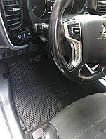 Коврики в салон EVA P-HEV (черные) для Mitsubishi Outlander 2012-2021 гг
