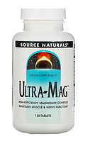 Source Naturals, Ultra-Mag, 120 таблеток Магний цитрат