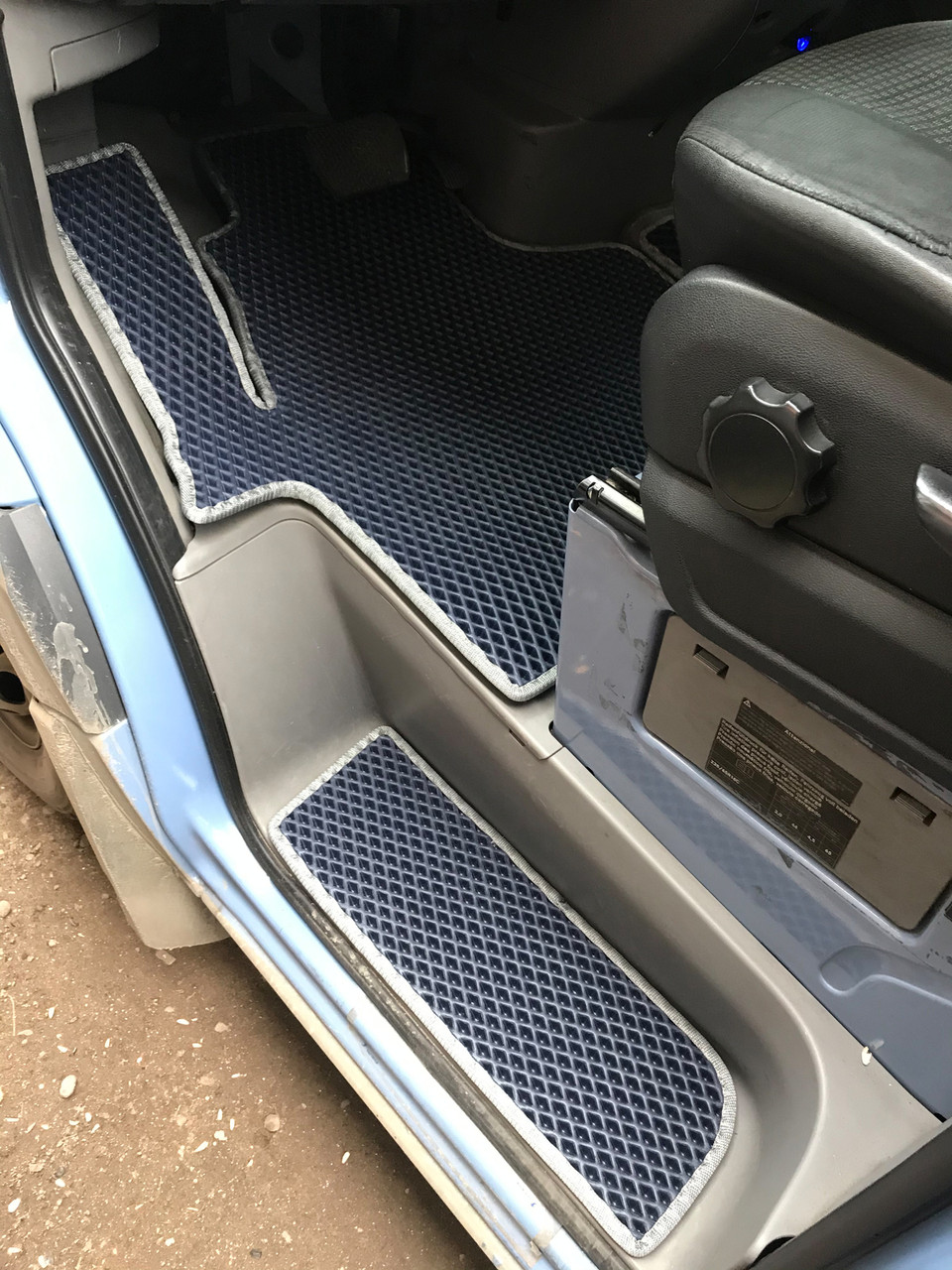 Поліуретанові килимки в салон на пороги (3 шт, EVA, чорні) для Volkswagen Crafter 2006-2017рр.