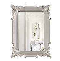 Зеркало настенное Casa Verdi Clar 126х95 см. С рамой МДФ серебро