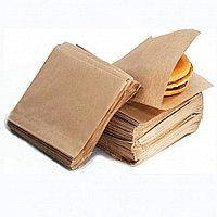 Пакет куточок паперовий для гамбургерів, 170х170 мм, крафт