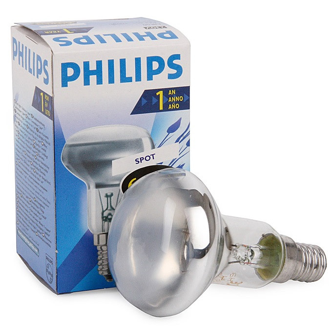 Лампа рефлекторна Philips Reflector NR50 40W, 60 W E14 230 V (дзеркальна матова)